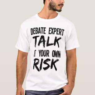 Grappig debat Expert Team Debater Gesprek op eigen T-shirt