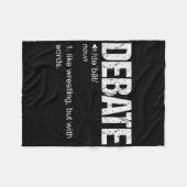 Grappig debat Team Discussie Discussie War of Word Fleece Deken (Voorkant (Horizontaal))