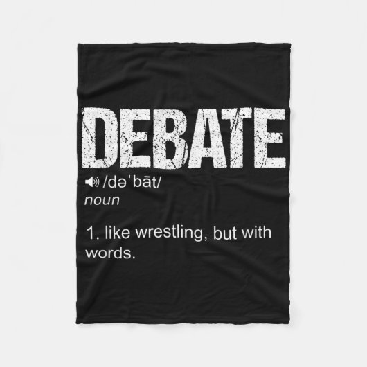 Grappig debat Team Discussie Discussie War of Word Fleece Deken (Voorkant)