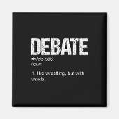Grappig debat Team Discussie Discussie War of Word Magneet (Voorkant)
