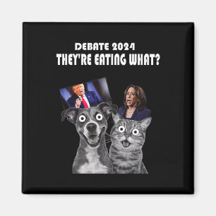 Grappig Debat Verkiezing 2024 Huisdieren Hond Kat  Magneet