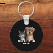 Grappig Debat Verkiezing 2024 Huisdieren Hond Kat  Sleutelhanger (Voorkant)