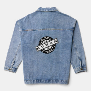 Grappig denim jasje Ik ben geen robot - ik ben een Denim Jacket