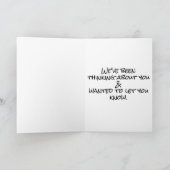 Grappig denken aan je Alaskan Malamute Dog foto Kaart (Binnen)