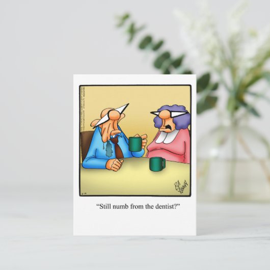 Grappig "denken aan je" Briefkaart (Staand voorkant)