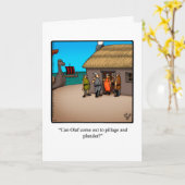 Grappig denken aan je Humor Wenskaart Kaart (Gele Bloem)