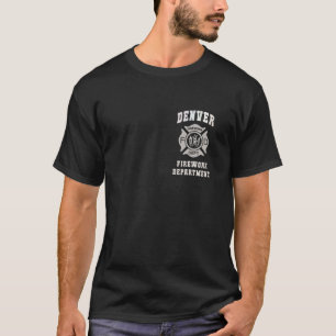 Grappig DENVER VUURWERK DEPT 4 juli Colorado Safet T-shirt