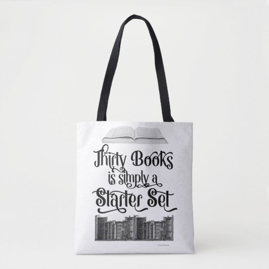 Grappig Dertig boeken die slogan lezen Tote Bag (Voorkant)