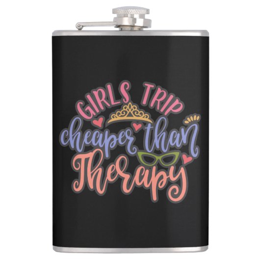 Grappig design-meiden zijn goedkoper dan therapie heupfles (Voorkant)