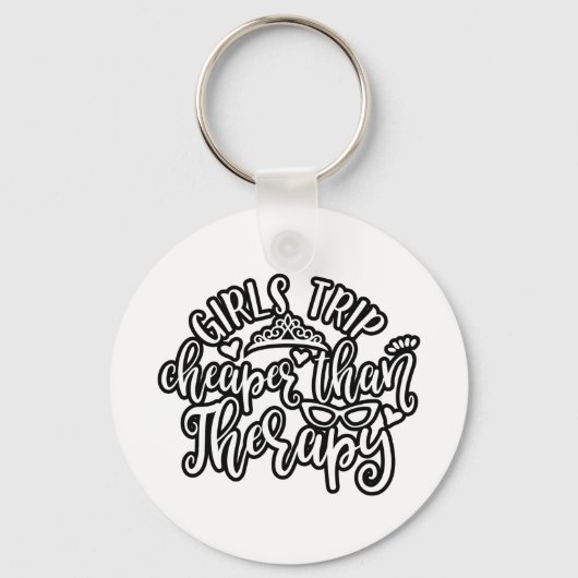 Grappig design-meiden zijn goedkoper dan therapie sleutelhanger (Voorkant)