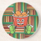 grappig design zandsteen onderzetter (Voorkant)