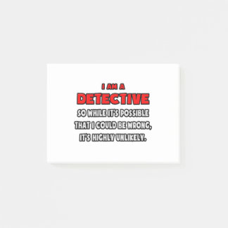 Grappig detective.. Zeer onwaarschijnlijk Post-it® Notes