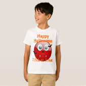 Grappig Devil Monster trick or treat T-shirt (Voorkant volledig)