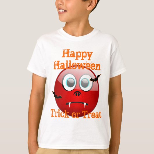 Grappig Devil Monster trick or treat T-shirt (Voorkant)