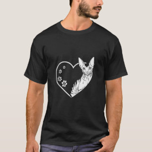 Grappig Devon Rex Pixie Kat Design voor Kat Liefhe T-shirt