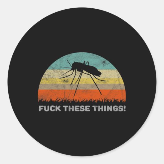 Grappig Deze Dingen Mug  Ronde Sticker (Voorkant)