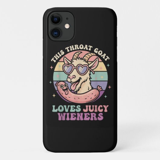 Grappig Deze Keelgeit Houdt van Sappige Worstjes Case-Mate iPhone Case (Achterkant)