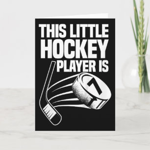 Grappig Deze Kleine Hockeyspeler Is 7e Verjaardag Kaart