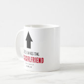Grappig 'Deze man heeft de beste vriendin Koffiemok (Voorkant links)