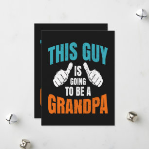Grappig deze man wordt opa feestdagenkaart