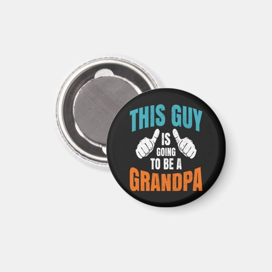 Grappig deze man wordt opa magneet (Voorkant / Achterkant)