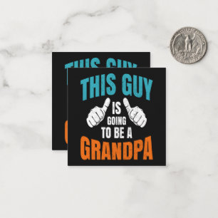 Grappig deze man wordt opa notitiekaartje