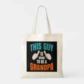 Grappig deze man wordt opa tote bag (Achterkant)