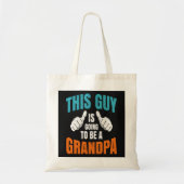 Grappig deze man wordt opa tote bag (Voorkant)