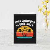 Grappig deze workout is boekenblad Halloween Ghost Kaart (Gele Bloem)