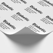 Grappig Diabetisch type 1 Definitie Bewustzijn Ges Cadeaupapier (Hoek)