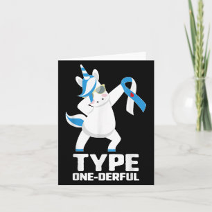 Grappig Diabetische Eenhoorn Type One-derful Type  Kaart