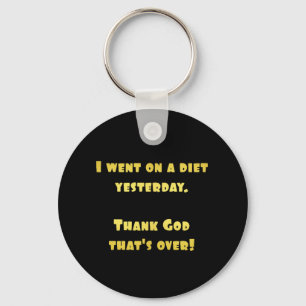 Grappig dieet grap sleutelhanger