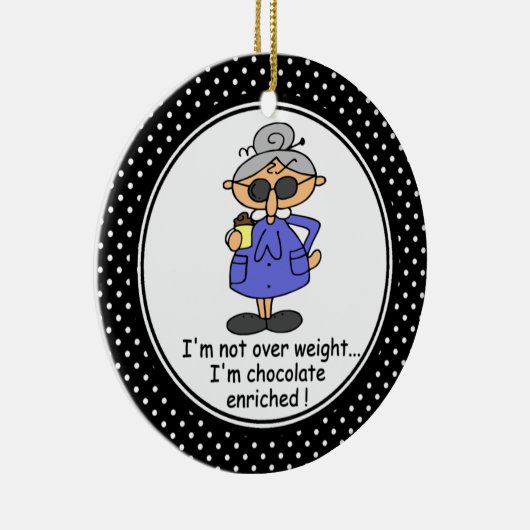 Grappig Dieet Humor Kerst Ornament (Rechts)