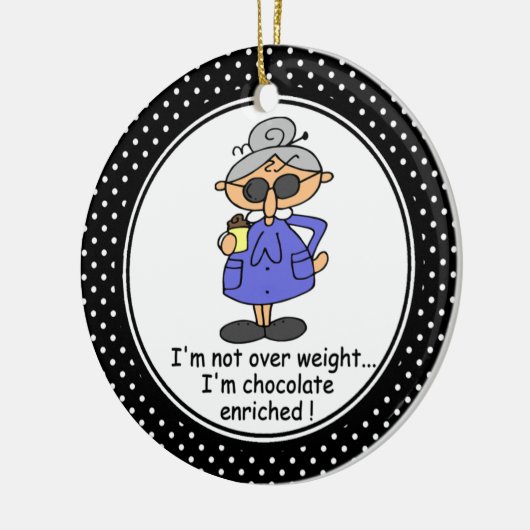Grappig Dieet Humor Kerst Ornament (Links)