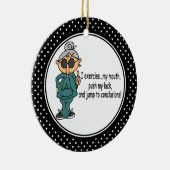 Grappig Dieet Humor Kerst Ornament (Rechts)