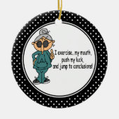 Grappig Dieet Humor Kerst Ornament (Voorkant)