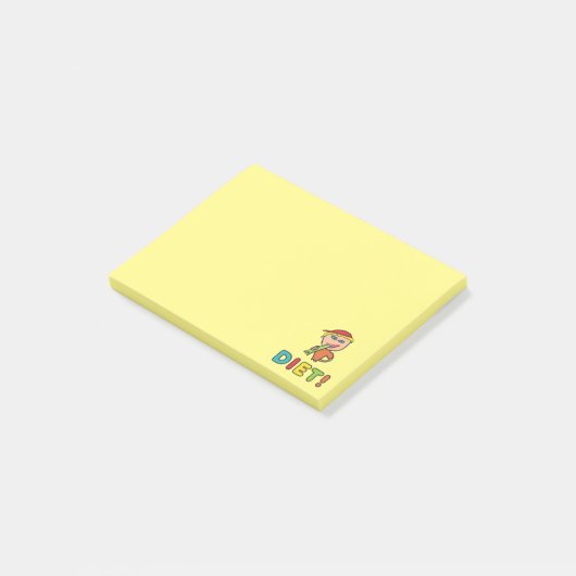 Grappig dieet! post-it® notes (Schuin)