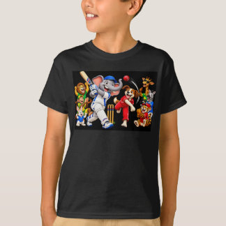 grappig dier cricket team - olifant slagwerk hond t-shirt