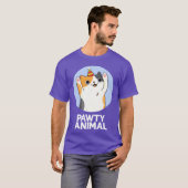 Grappig Dier Cute Feest Dier Kat Grappig T-shirt (Voorkant volledig)