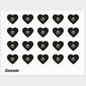 Grappig dier Giraffe Meme-gezicht Festive Kerst T- Hart Sticker (Vel)