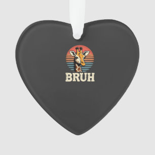 Grappig dier Giraffe Meme Gezicht Festiviteit Kers Ornament