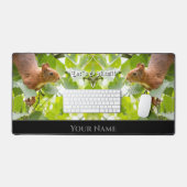 Grappig dier grappige eekhoorn laten we gaan noten bureaumat (Keyboard & Muis)