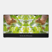 Grappig dier grappige eekhoorn laten we gaan noten bureaumat (Voorkant)