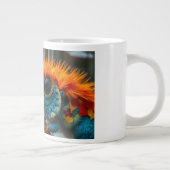 Grappig dier kleurrijke hagedis grote koffiekop (Rechts)