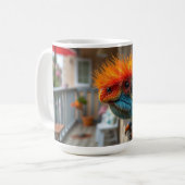 Grappig dier kleurrijke hagedis koffiemok (Voorkant links)