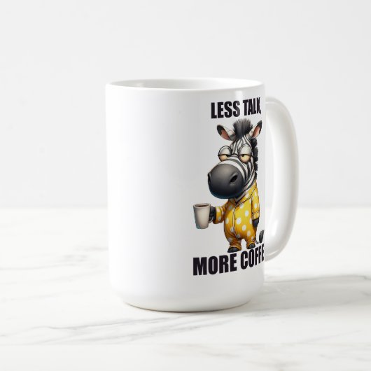 Grappig Dier/Koffie/Zebra Koffiemok (Voorkant rechts)