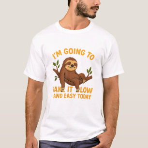 Grappig Dier Luiaard Doe Het Rustig Aan En Makkeli T-shirt
