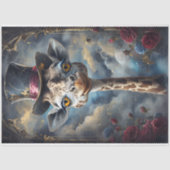 Grappig Dier met Pet Decoupage papier. Tissuepapier (Voorkant)