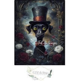 Grappig Dier met Pet Decoupage papier. Tissuepapier