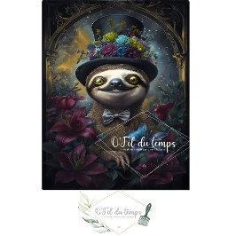 Grappig Dier met Pet Decoupage papier. Tissuepapier